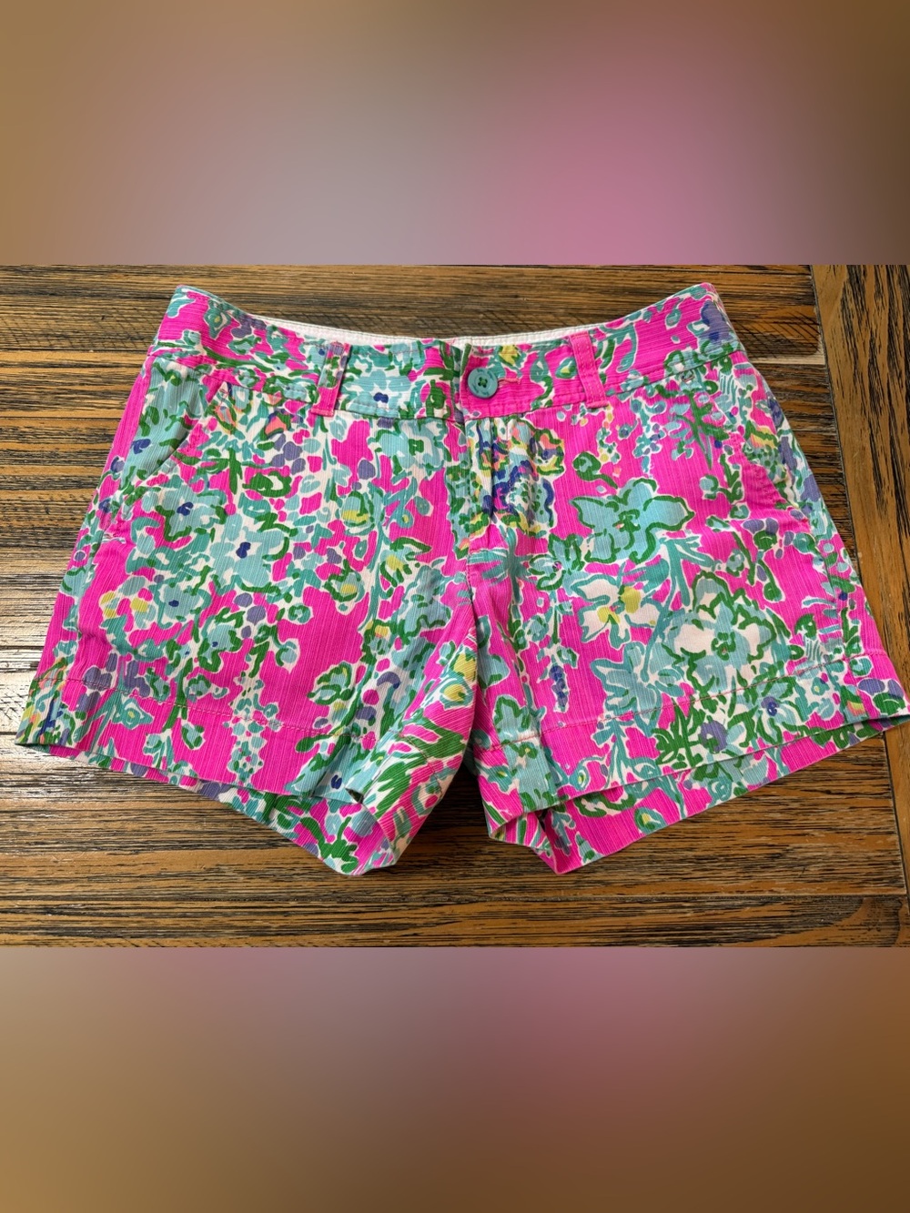 🌸🌴Lilly Pulitzer 🌸🌴Callahan short size 4 pink fuchsia green